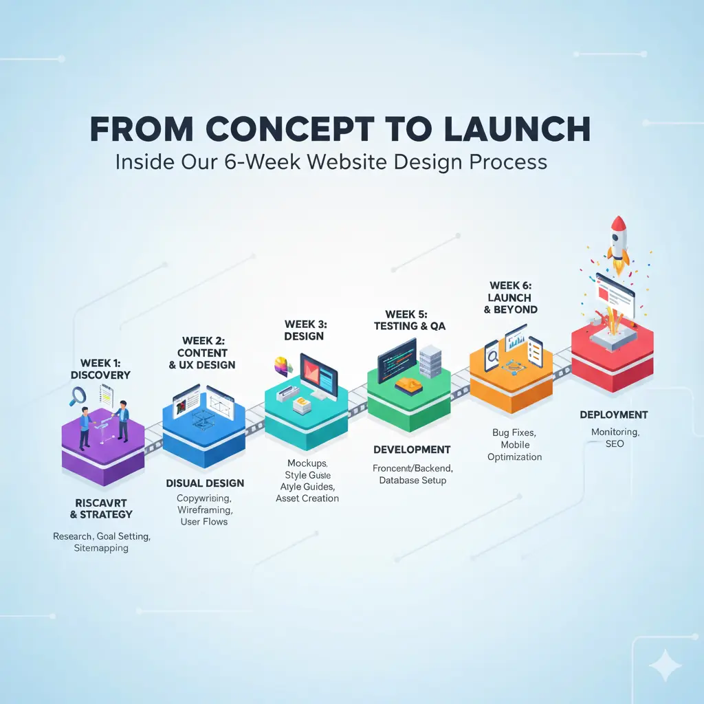 From Concept to Launch: Inside Our 6-Week Website Design Process